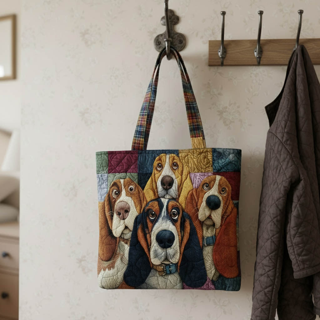Τσάντα Tote με Σχέδιο Basset Hound GFTONT6029