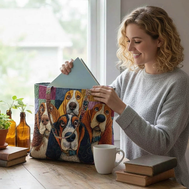 Τσάντα Tote με Σχέδιο Basset Hound GFTONT6029