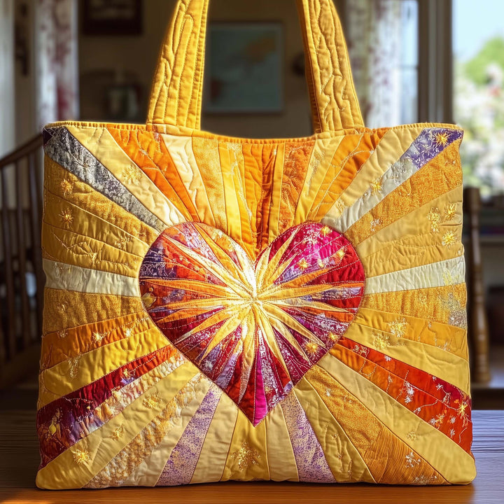 Τσάντα Tote με Κέντημα Blooming Heart - Κωδικός GFTOTG2407