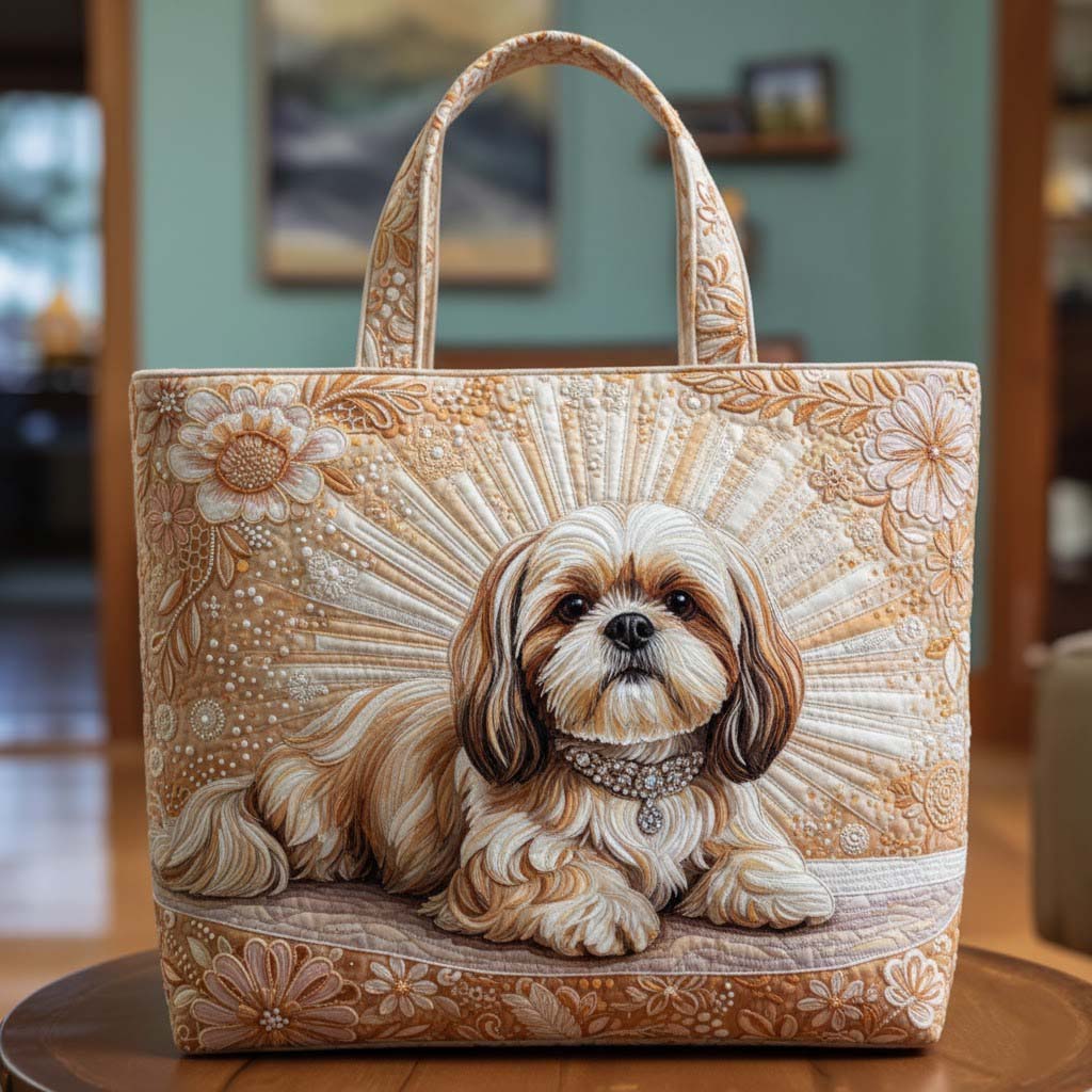 Shih Tzu Κουβερτίνα Tote Τσάντα GFTOTG2964