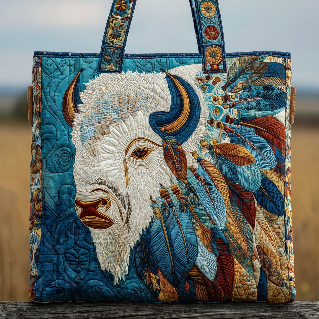 Εντυπωσιακή Τσάντα Tote με Κέντημα Bison GFTOTP10006