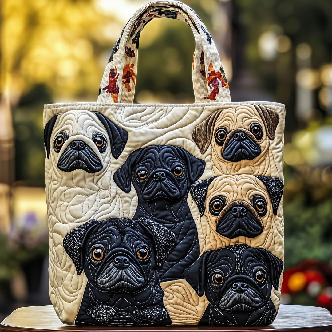 Τσάντα Tote με Σχέδιο Charm Pug GFTOTP11941