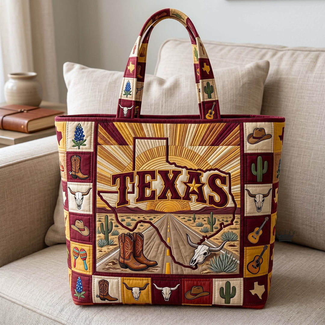 Τσάντα Tote με Κέντημα Texas Pride - Κωδικός GFTOTP18855