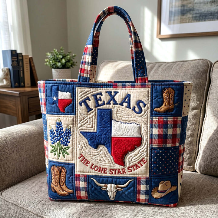Τσάντα Tote με Κέντημα Texas Pride - Κωδικός GFTOTP18856