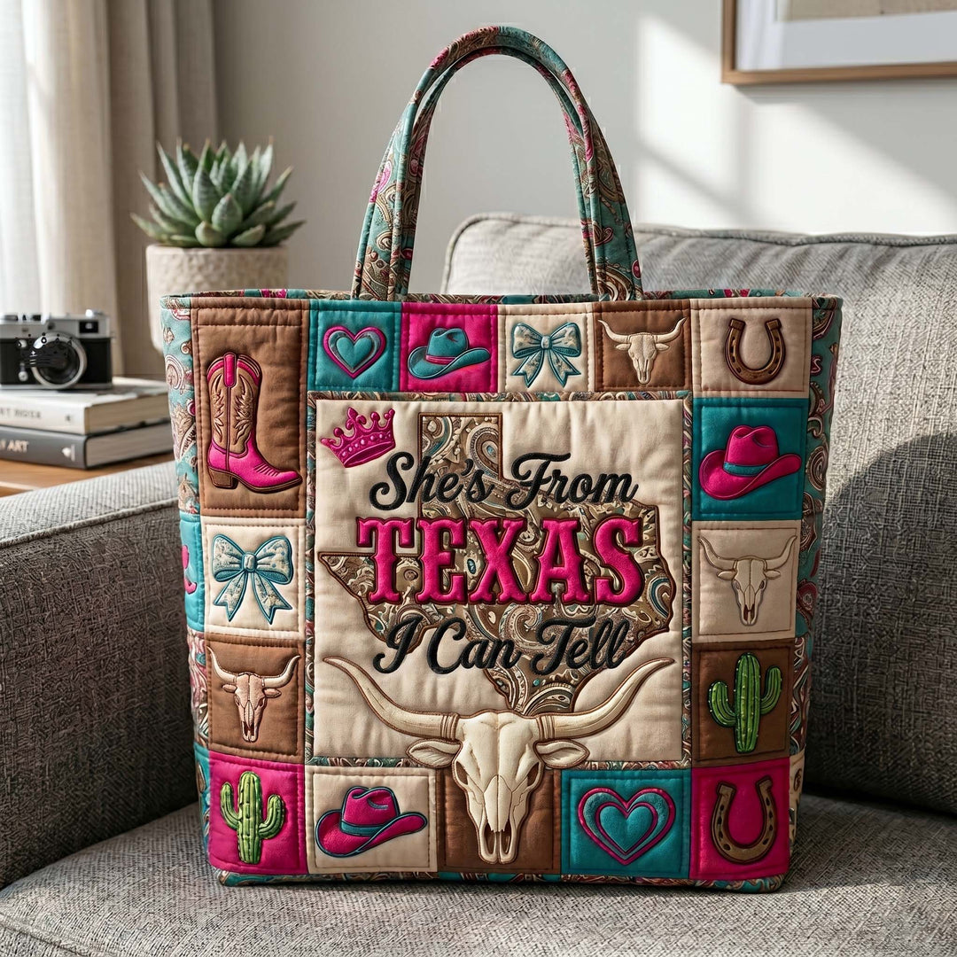 Τσάντα Tote με Κέντημα Texas Pride - Κωδικός GFTOTP18859