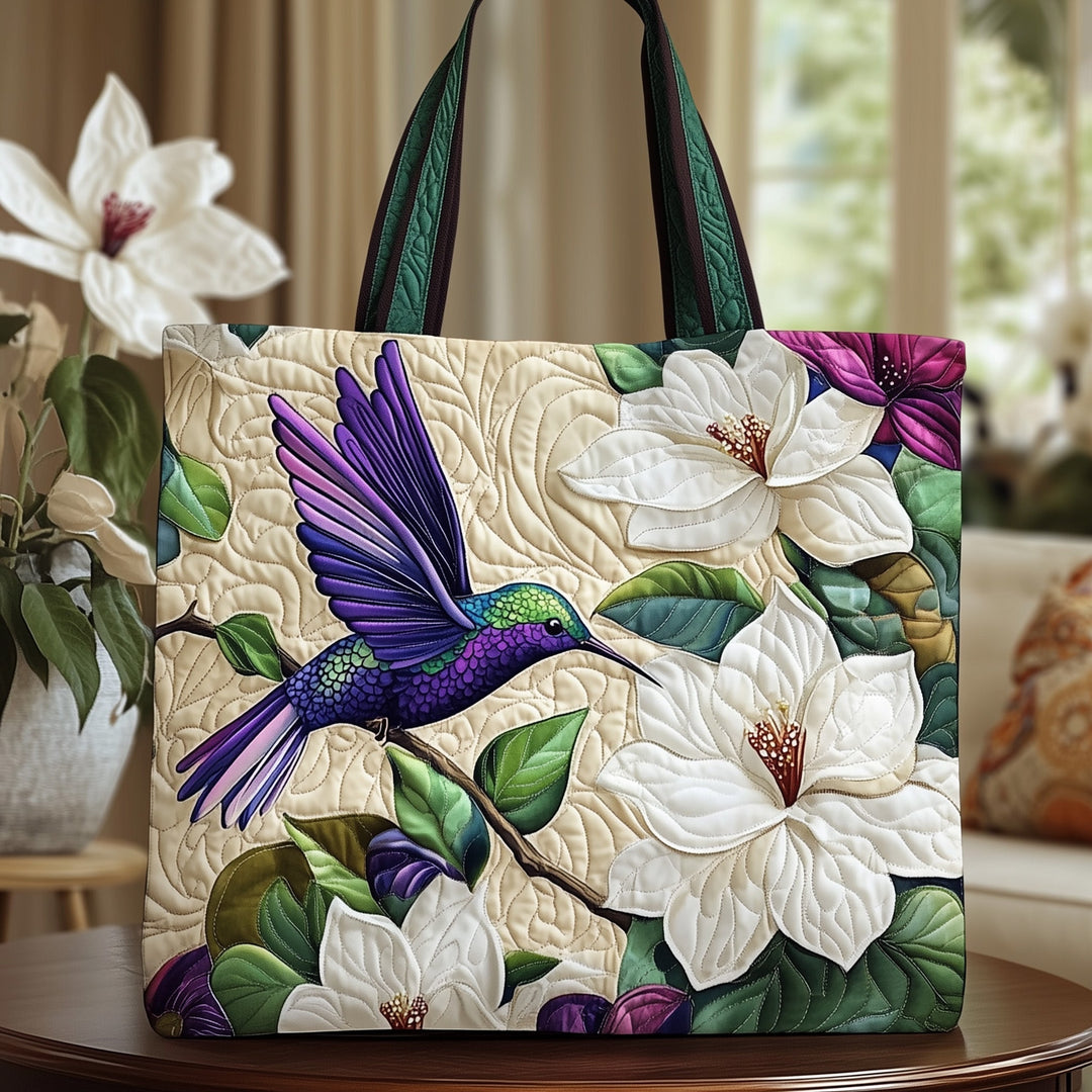 Τσάντα Tote με Κέντημα Μαγνόλια GFTOTP8635