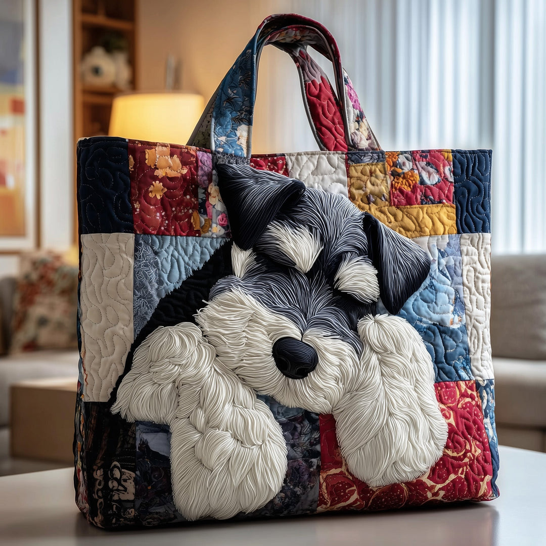 Τσάντα Tote με Σχέδιο Sleepy Schnauzer GFTOTP9869