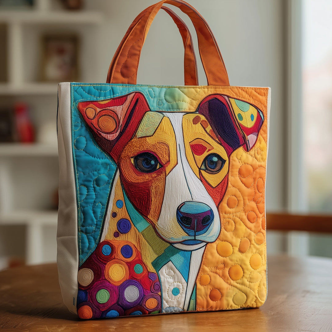 Κομψή Τσάντα Tote με Σχέδιο Jack Russell GFTOXM102
