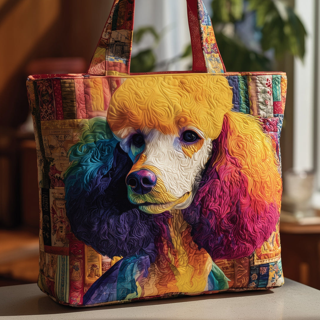 Τσάντα Tote με Κέντημα Πούντλ σε Χρώματα GFTOYC190