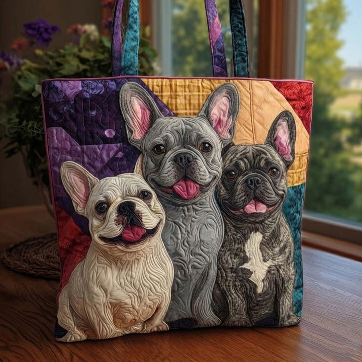 Τσάντα Tote με Σχέδιο Frenchie Bulldog GFTOYC3048