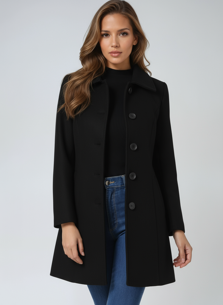 Γυναικείο Χειμερινό Trench Coat με Εντυπωσιακό Κουμπί