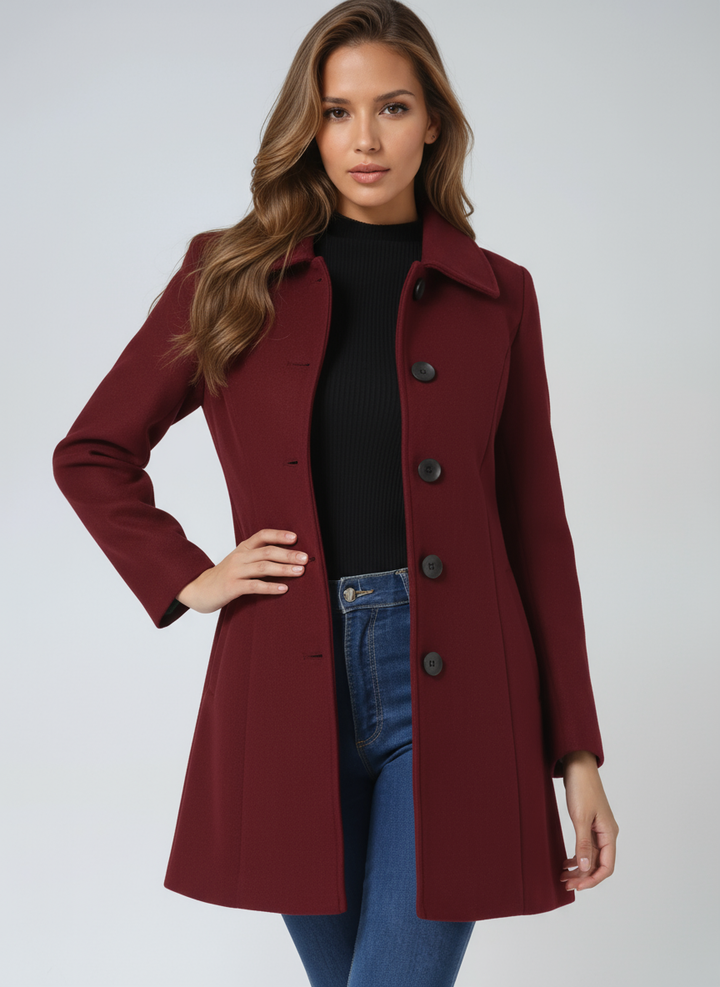 Γυναικείο Χειμερινό Trench Coat με Εντυπωσιακό Κουμπί