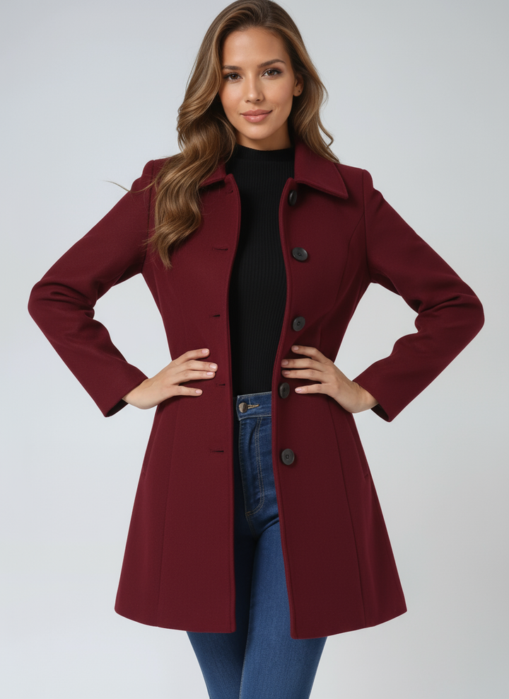 Γυναικείο Χειμερινό Trench Coat με Εντυπωσιακό Κουμπί