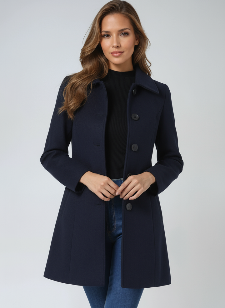 Γυναικείο Χειμερινό Trench Coat με Εντυπωσιακό Κουμπί