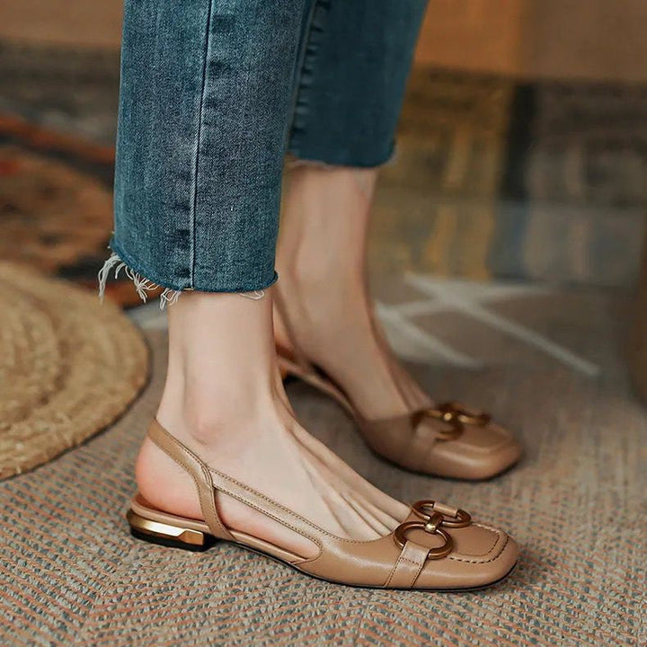 Evona Backless Slingback Shoes