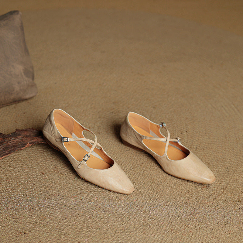 Genuine Leather Eclan Flats
