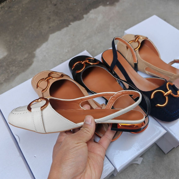 Evona Backless Slingback Shoes
