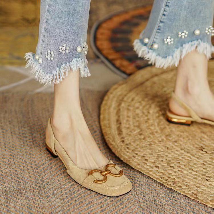 Evona Backless Slingback Shoes