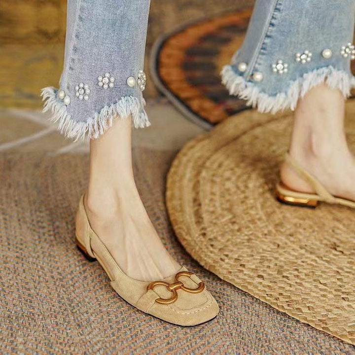 Evona Backless Slingback Shoes