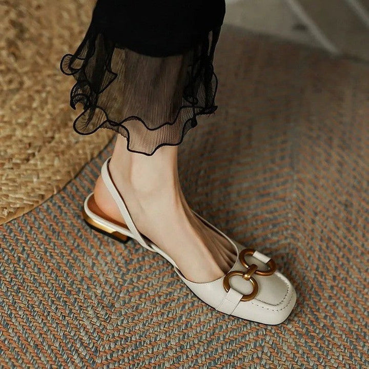 Evona Backless Slingback Shoes