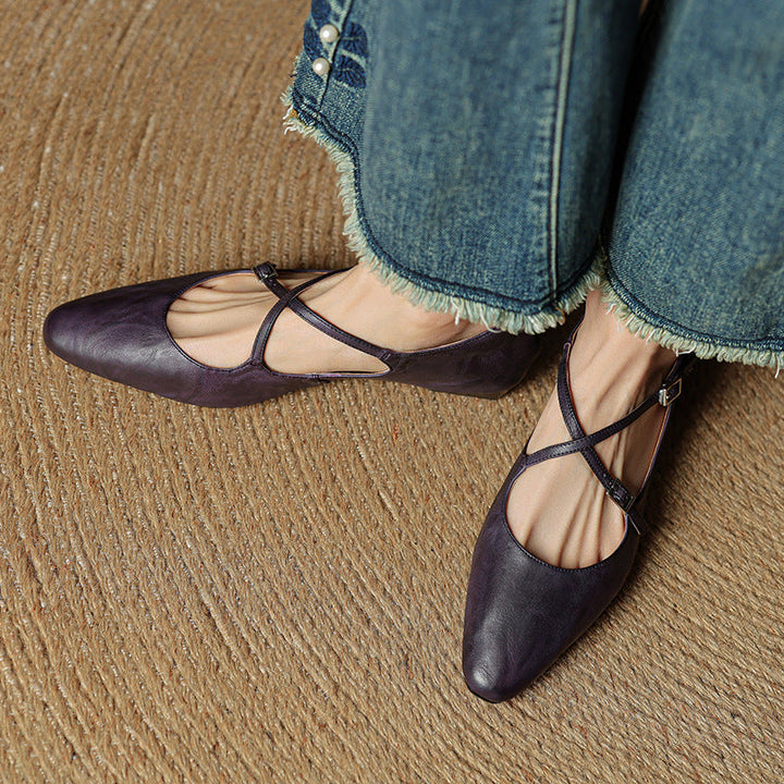 Genuine Leather Eclan Flats