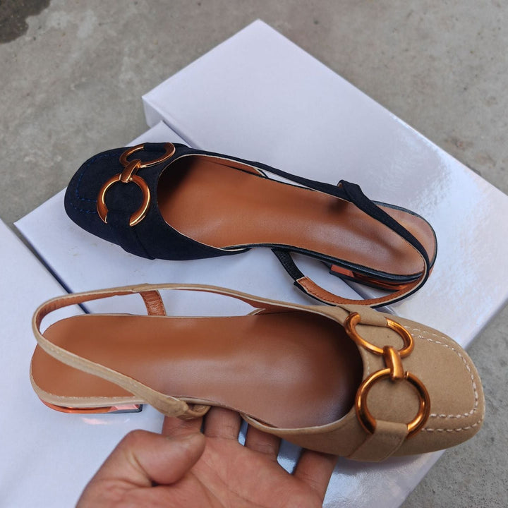 Evona Backless Slingback Shoes