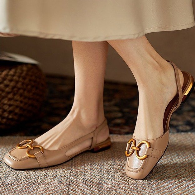 Evona Backless Slingback Shoes