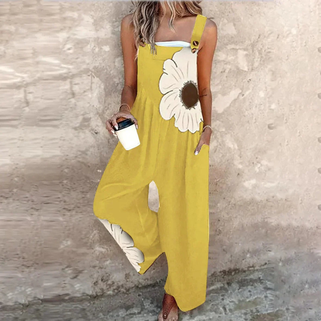 Γυναικεία Ολόσωμη Φόρμα με Floral Σχέδιο