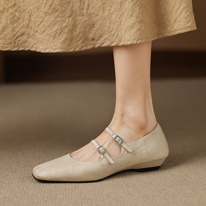 Γνήσιες Δερμάτινες Μπαλαρίνες Ορίκ