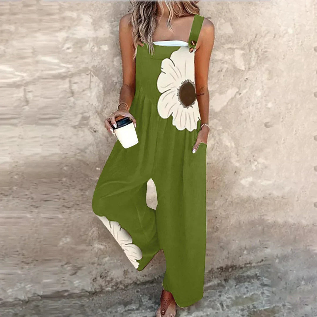 Γυναικεία Ολόσωμη Φόρμα με Floral Σχέδιο