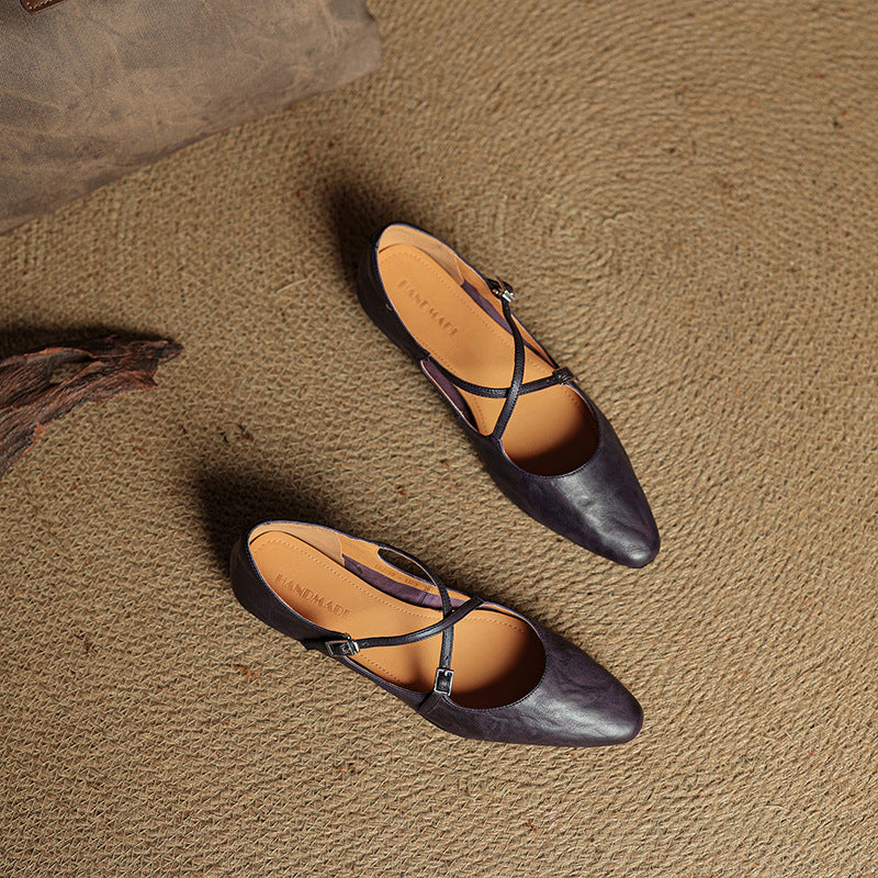 Genuine Leather Eclan Flats