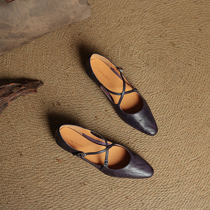 Genuine Leather Eclan Flats
