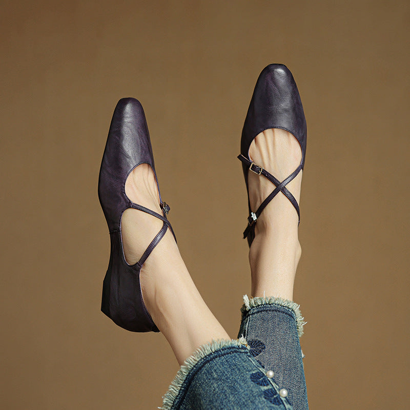Genuine Leather Eclan Flats