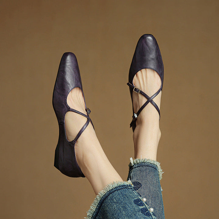 Genuine Leather Eclan Flats