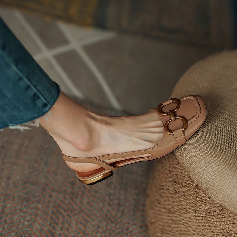 Evona Backless Slingback Shoes