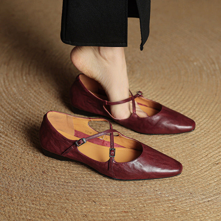 Genuine Leather Eclan Flats