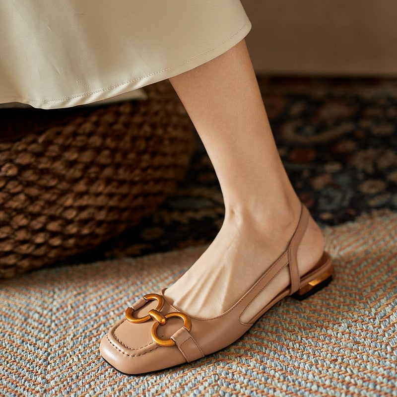 Evona Backless Slingback Shoes