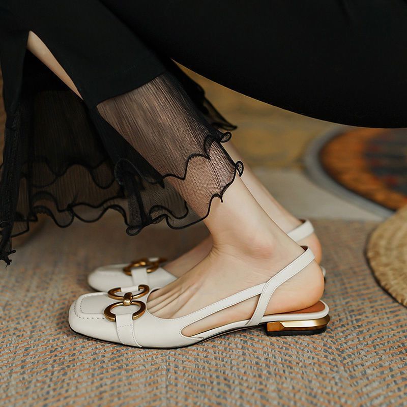 Evona Backless Slingback Shoes