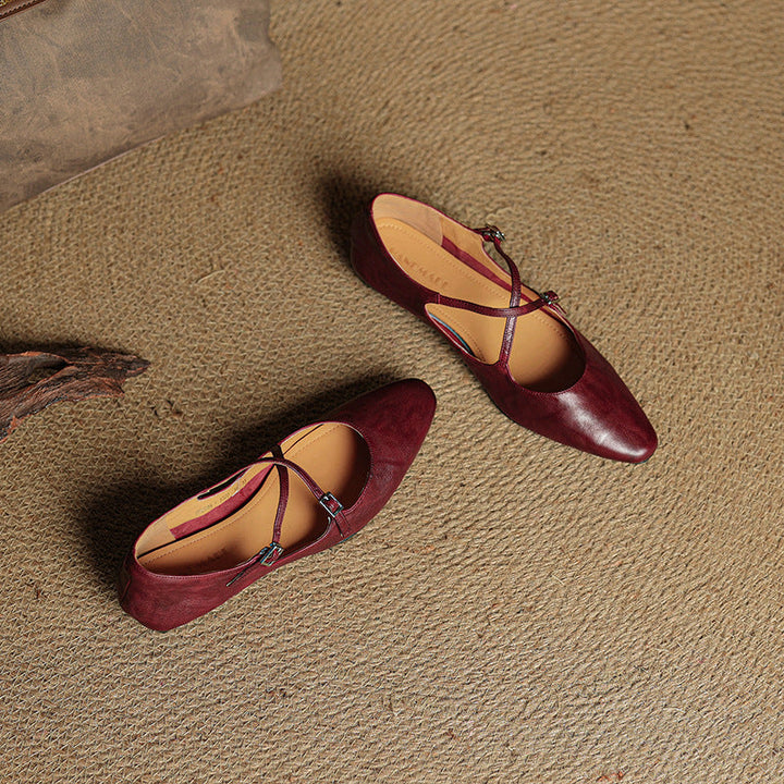 Genuine Leather Eclan Flats