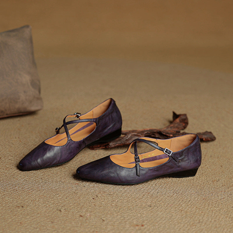 Genuine Leather Eclan Flats