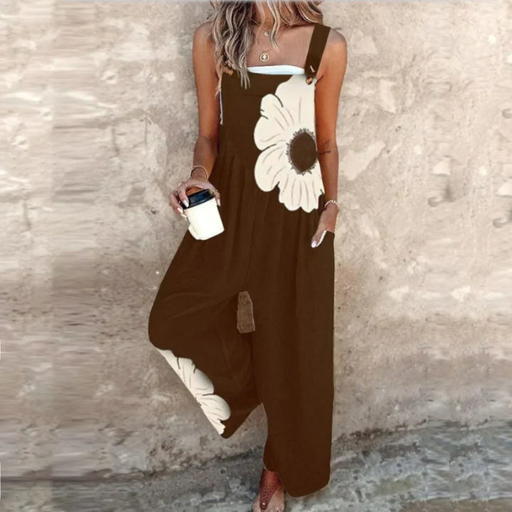 Γυναικεία Ολόσωμη Φόρμα με Floral Σχέδιο
