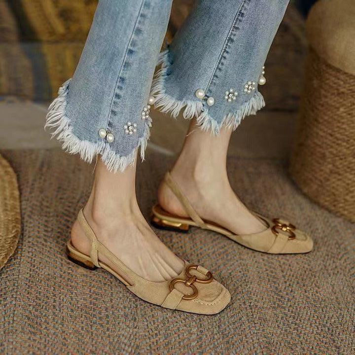 Evona Backless Slingback Shoes