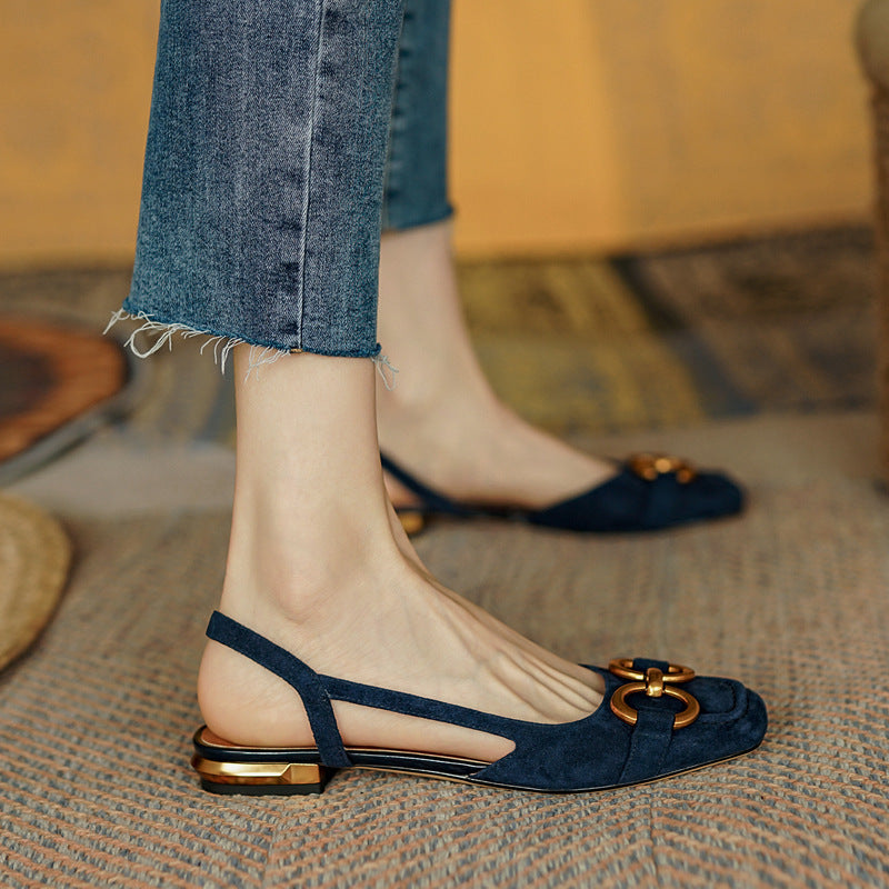 Evona Backless Slingback Shoes