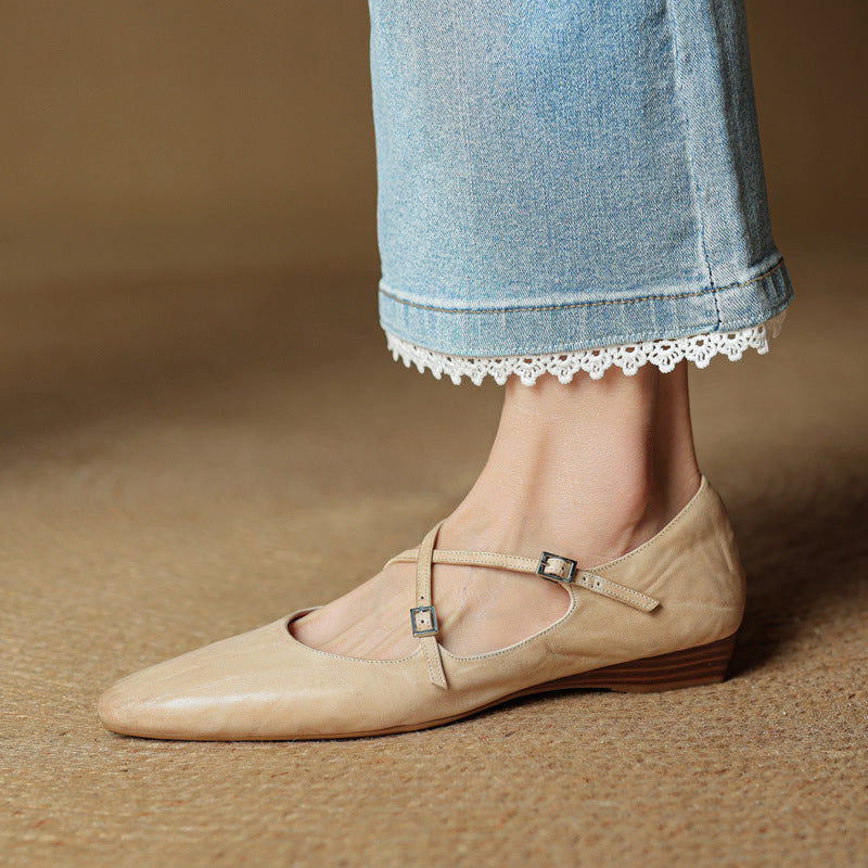 Genuine Leather Eclan Flats