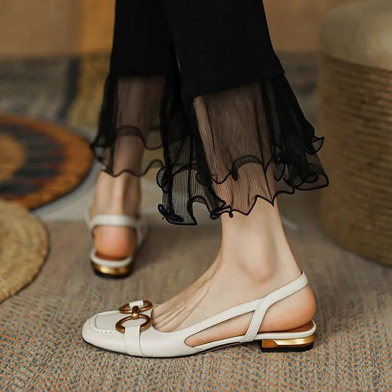 Evona Backless Slingback Shoes