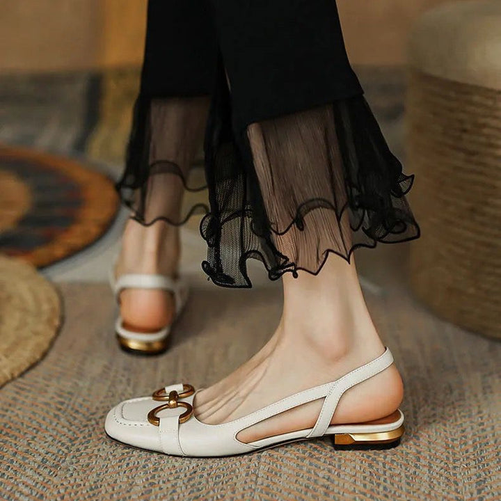 Evona Backless Slingback Shoes