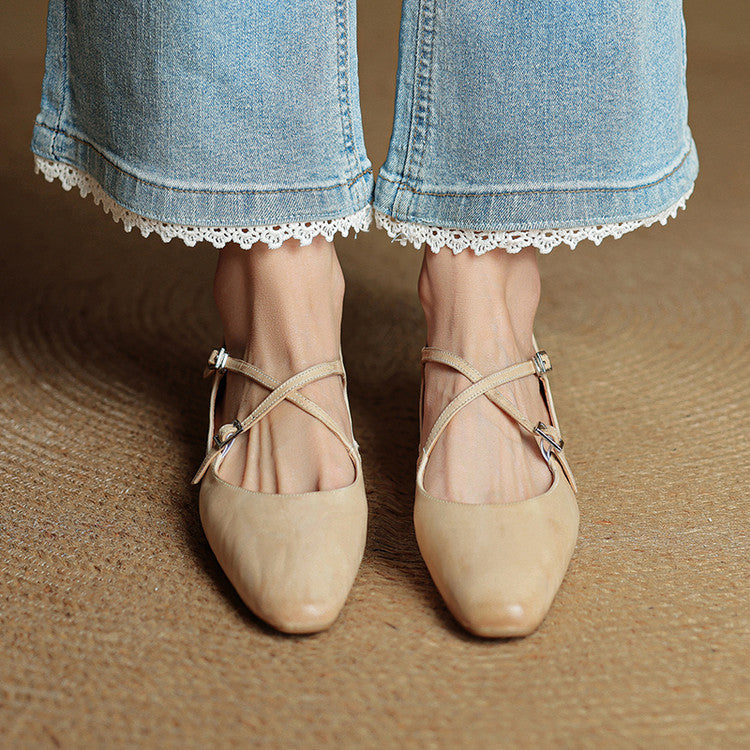 Genuine Leather Eclan Flats