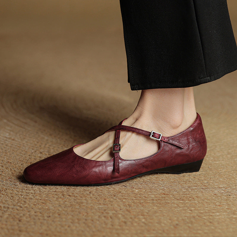 Genuine Leather Eclan Flats
