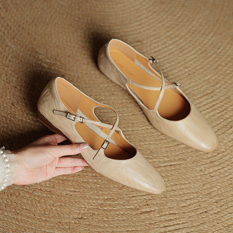 Genuine Leather Eclan Flats