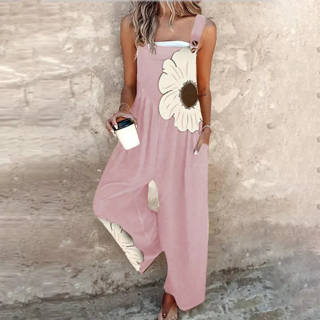 Γυναικεία Ολόσωμη Φόρμα με Floral Σχέδιο